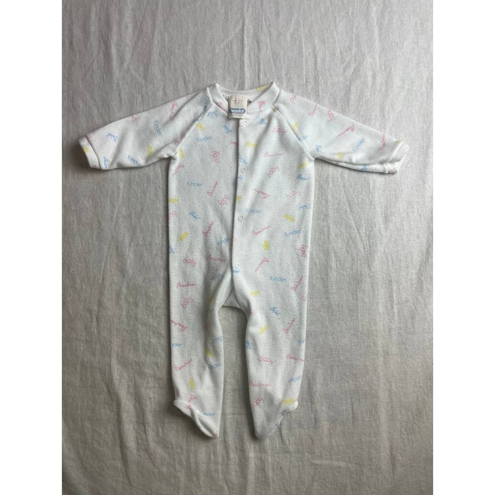 Vintage Kessler Footed Baby Medium 11-18 lbs White Flame Resistant